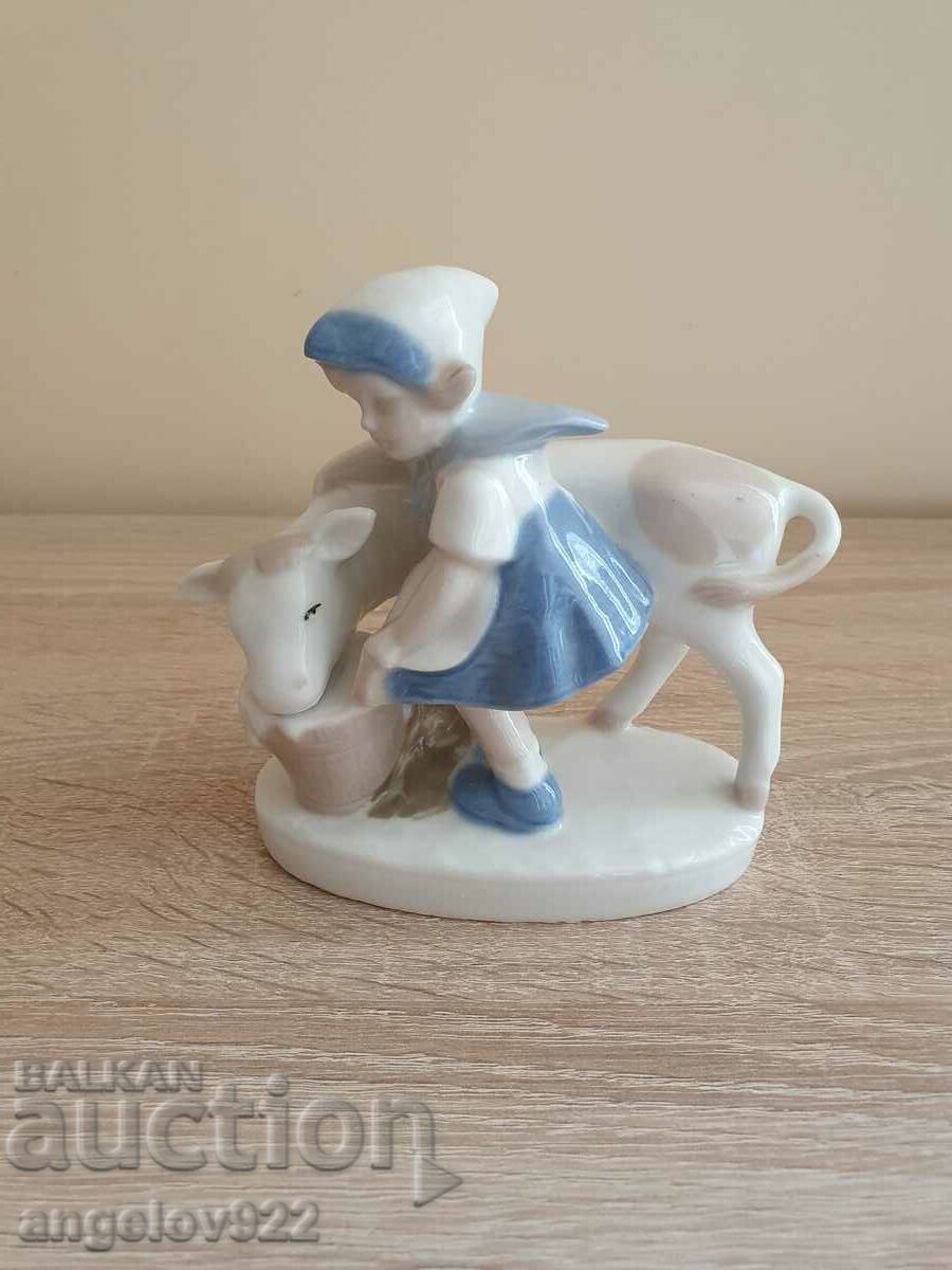 Old German porcelain figure statuette