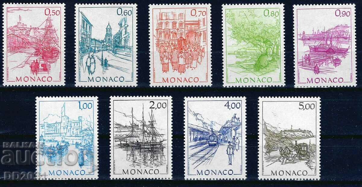 Monaco 1986 - views ships MNH