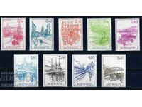 Monaco 1986 - views ships MNH