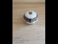 German porcelain jewelry box