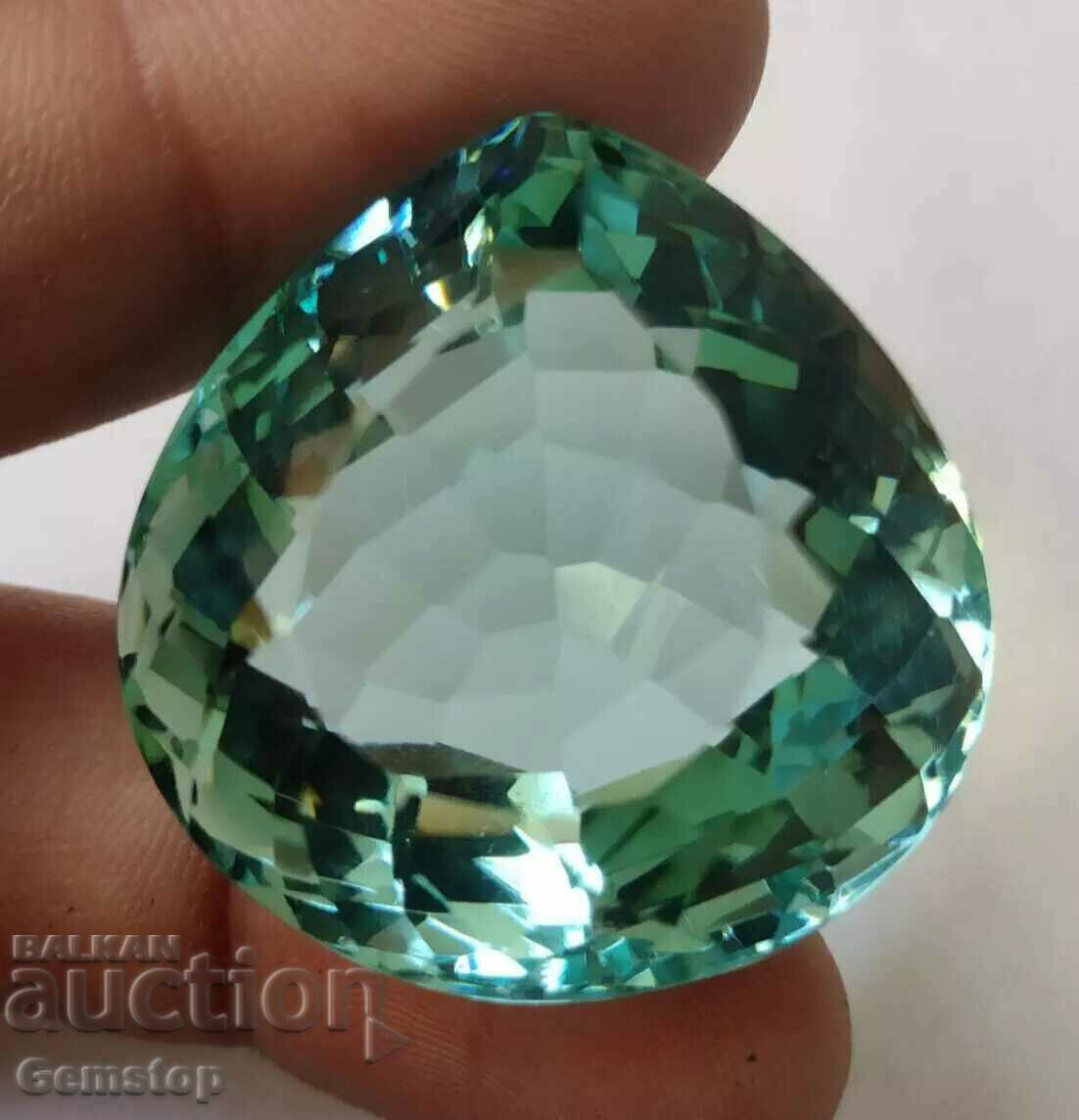 BZC! 76.85k natural aquamarine cert.OMGTL from 1st class!