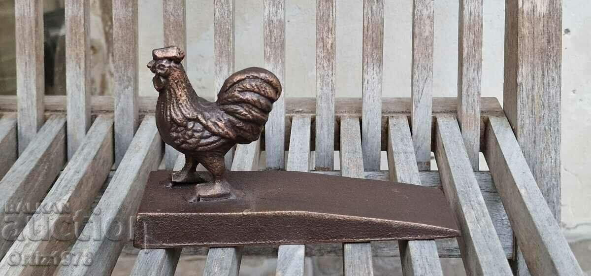 Πώμα πόρτας από χυτοσίδηρο, κόκορας - 414g με τιμή 33.00 BGN | € 16.87