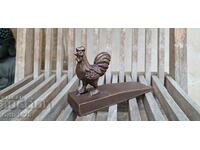 Cast iron door stopper, rooster - 414g