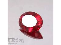 BZC! 14.40k natural ruby oval cert. VGTL of 1 st!