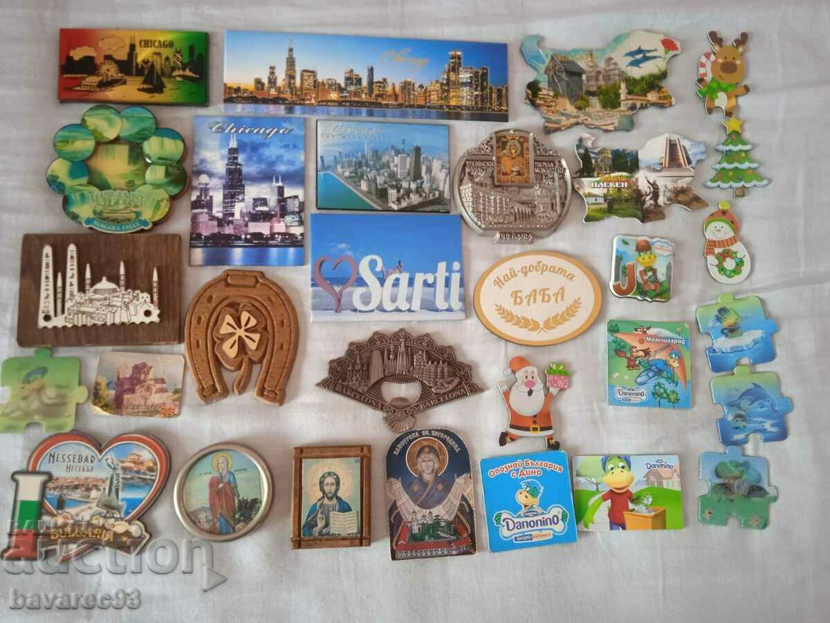 Lot of magnets with different themes - 30 pieces