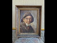 Lovely old oil on canvas painting