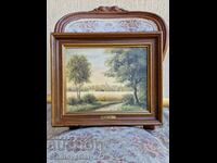 Wonderful antique oil on canvas painting