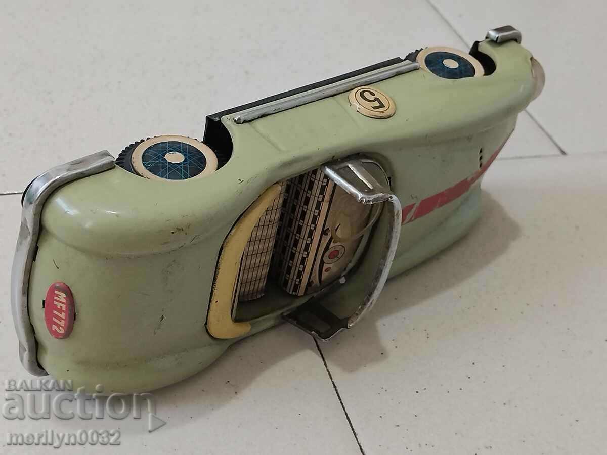 Old tin toy car car trolley - 6 Old tin toy car car trolley - 6