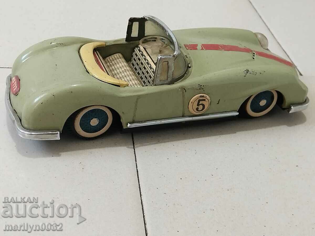 Old tin toy car car trolley - 7 Old tin toy car car trolley - 7