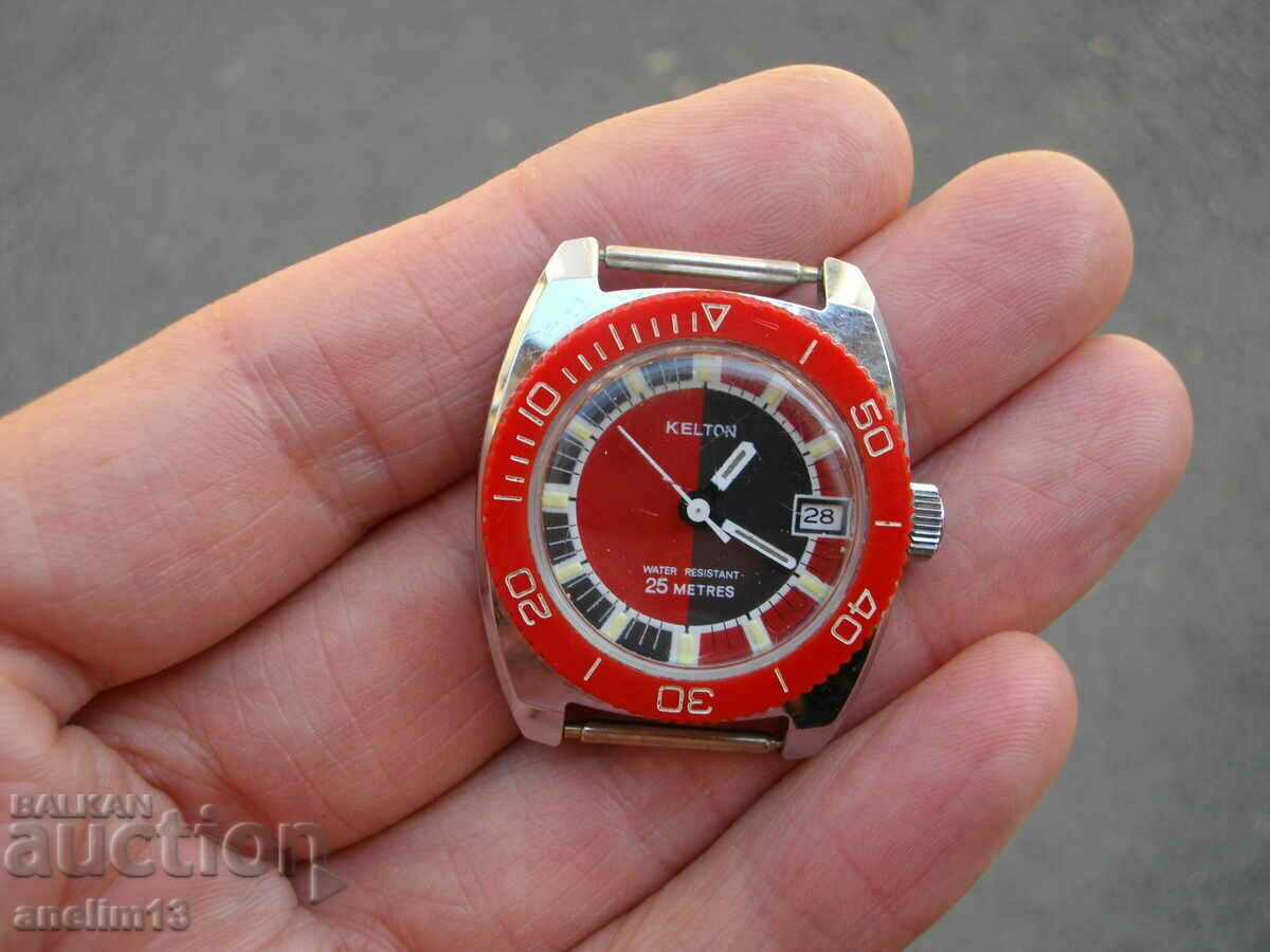 COLLECTIBLE DIVING WATCH KELTON DIVER 25 METRES with price 80.00 BGN | € 40.90 COLLECTIBLE DIVING WATCH KELTON DIVER 25 METRES with price 80.00 BGN | € 40.90
