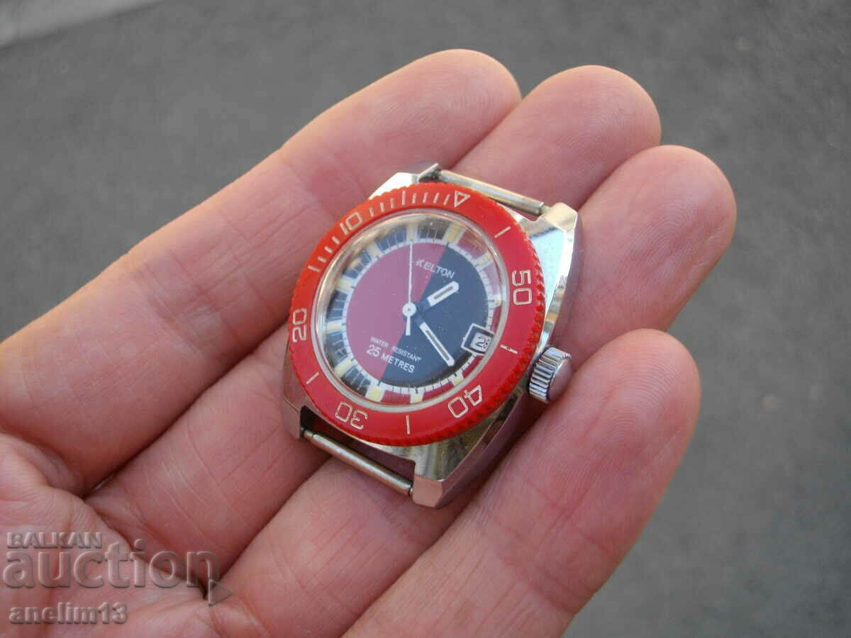 Auction COLLECTIBLE DIVING WATCH KELTON DIVER 25 METRES Auction COLLECTIBLE DIVING WATCH KELTON DIVER 25 METRES
