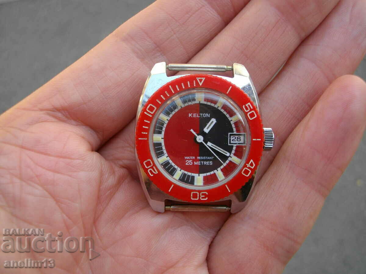 Delivery of COLLECTIBLE DIVING WATCH KELTON DIVER 25 METRES Delivery of COLLECTIBLE DIVING WATCH KELTON DIVER 25 METRES