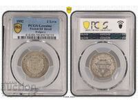 BZC !!! 2 LEVA 1882 PCGS XF 49174719