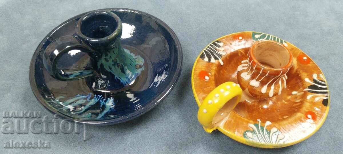 Set of candle holders - Ceramics - 6 Set of candle holders - Ceramics - 6