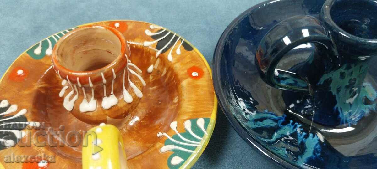 Set of candle holders - Ceramics - 7 Set of candle holders - Ceramics - 7