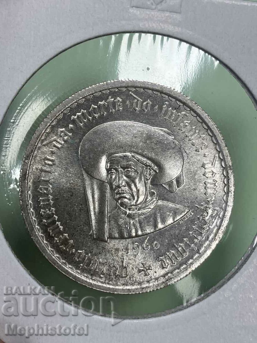 10 escudos 1960, Portugal - silver coin 10 escudos 1960, Portugal - silver coin