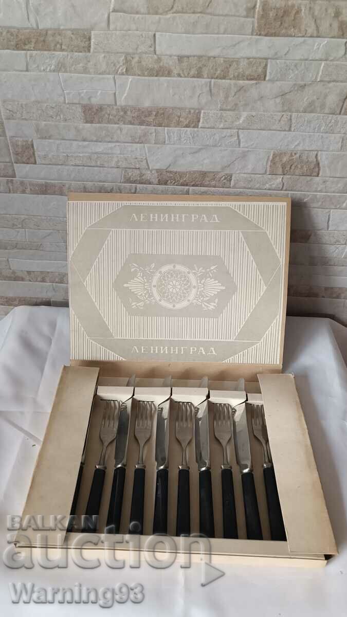 Brand new cutlery in a box - 12 pieces - Leningrad