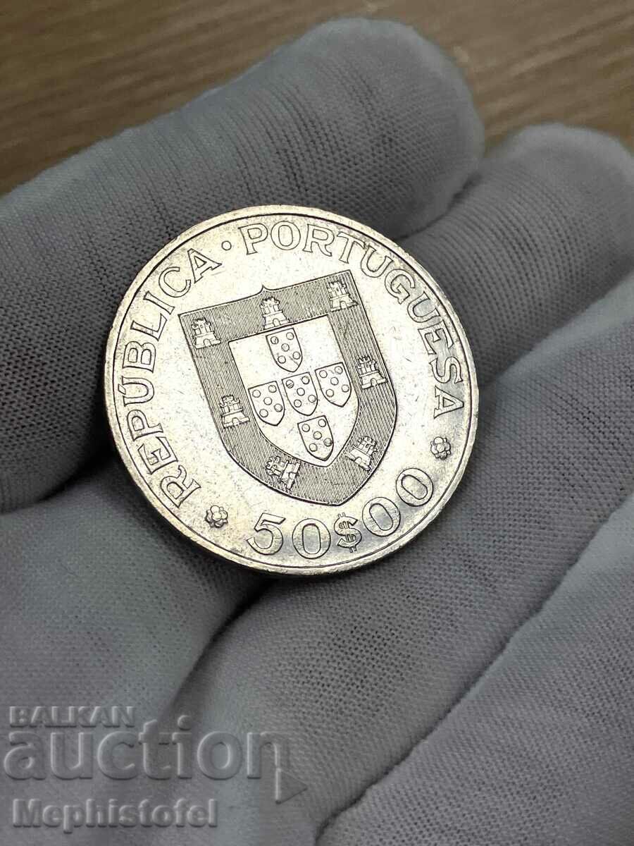 50 escudo 1969, Portugalia - monedă de argint