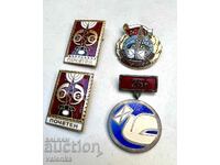 Rare enamel badges Honorary, 25 years. Employee messages