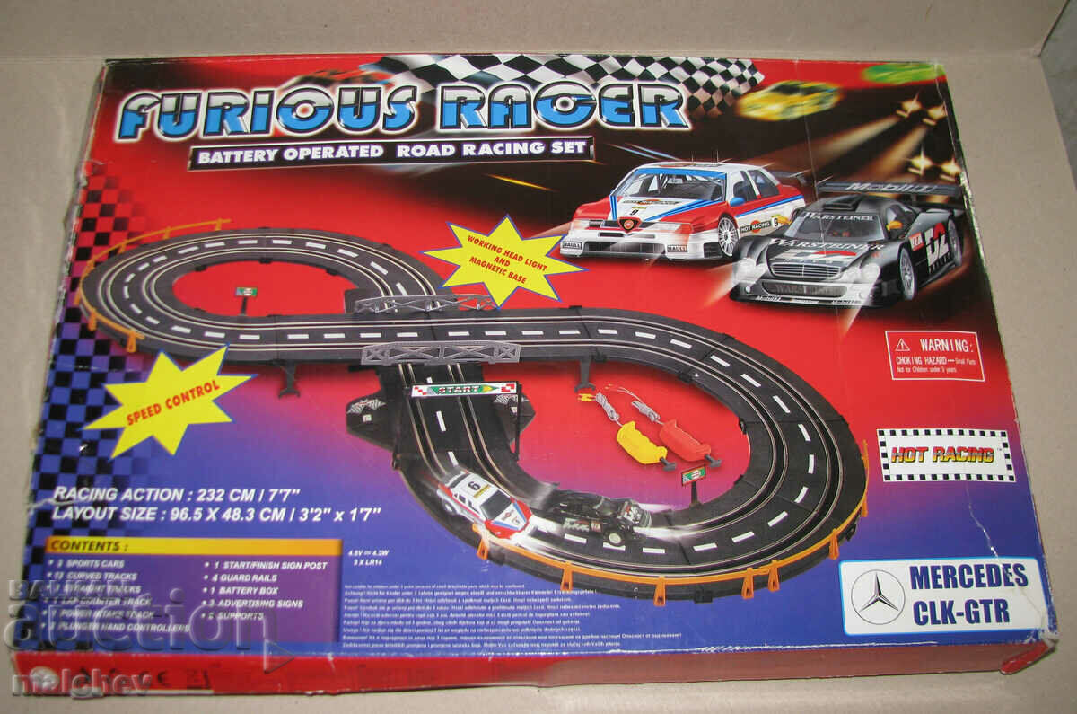 Old battery powered Furious Racer board game preserved