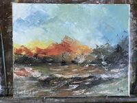 Seascape - Seafaring oil painting - Ships at sea