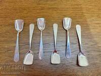 6 pcs. Stamped silver spoons