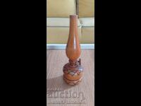 Wood carving gas lamp small