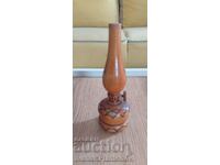 Wood carving gas lamp small