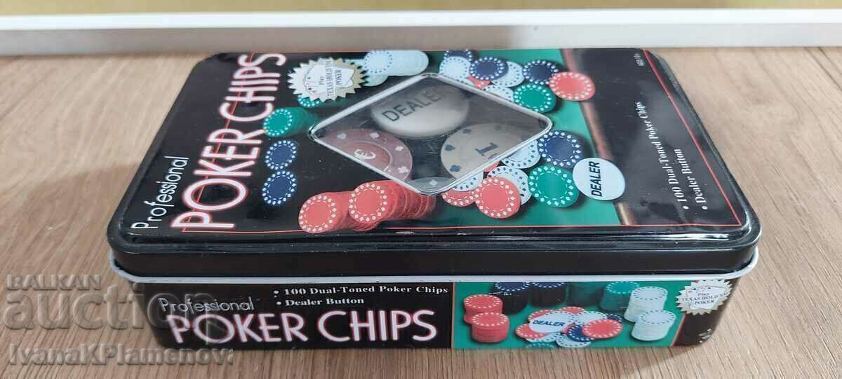 Jetoane de poker noi cu preț 20.00 BGN | € 10.23