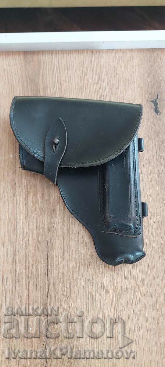 Leather gun holster