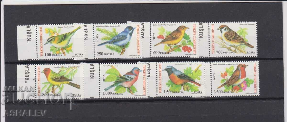 2004, Fauna Songbirds, 8v** Mi- 3385-92 Turkey