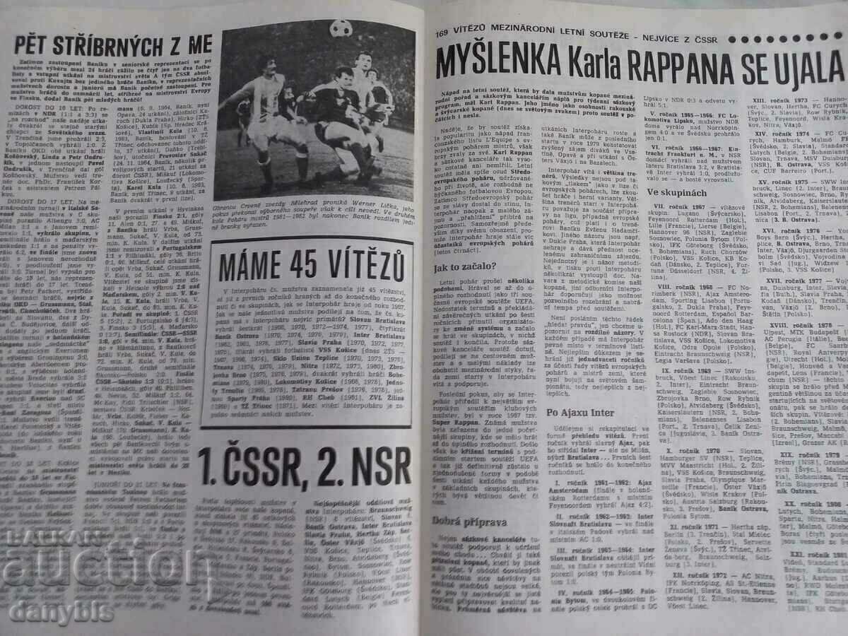 Licitație Program de fotbal - Banik Ostrava - Chernomorets Burgas 1982