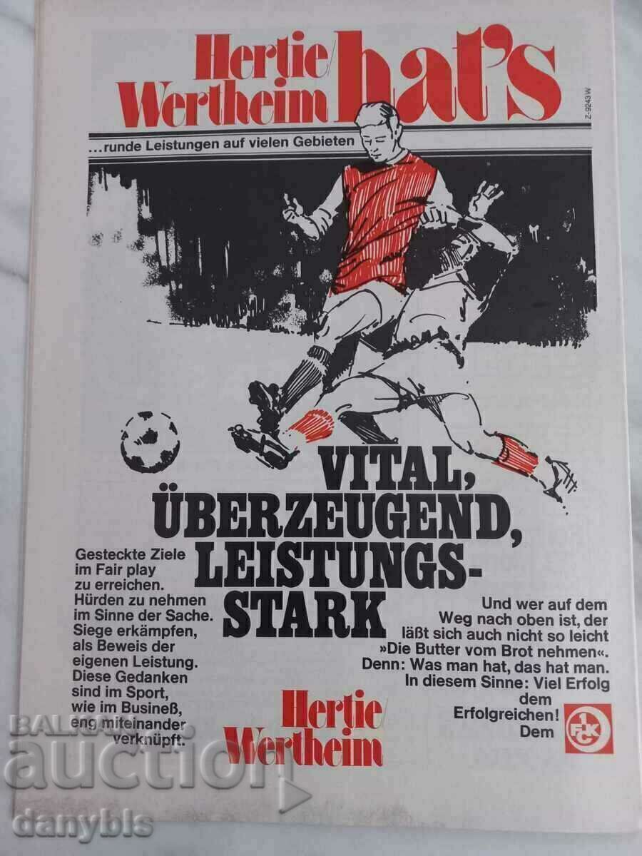 Livrarea Program de fotbal - Kaiserslautern - Academic Sofia