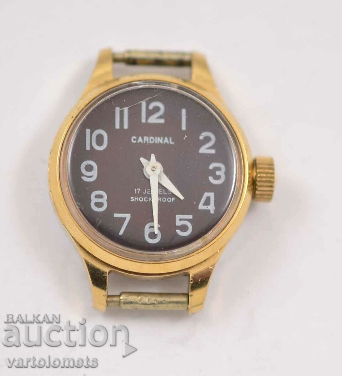 CARDINAL women's gold plated watch, working