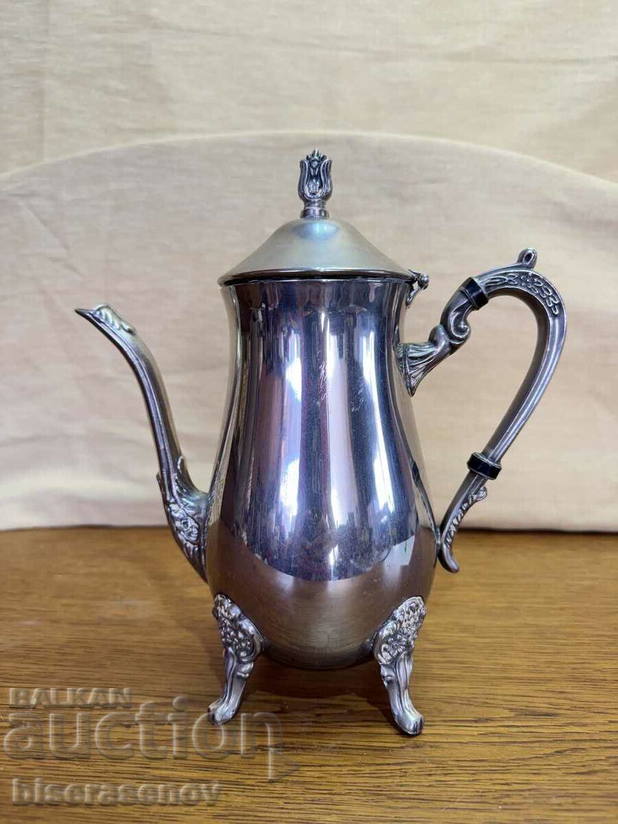 A beautiful metal teapot