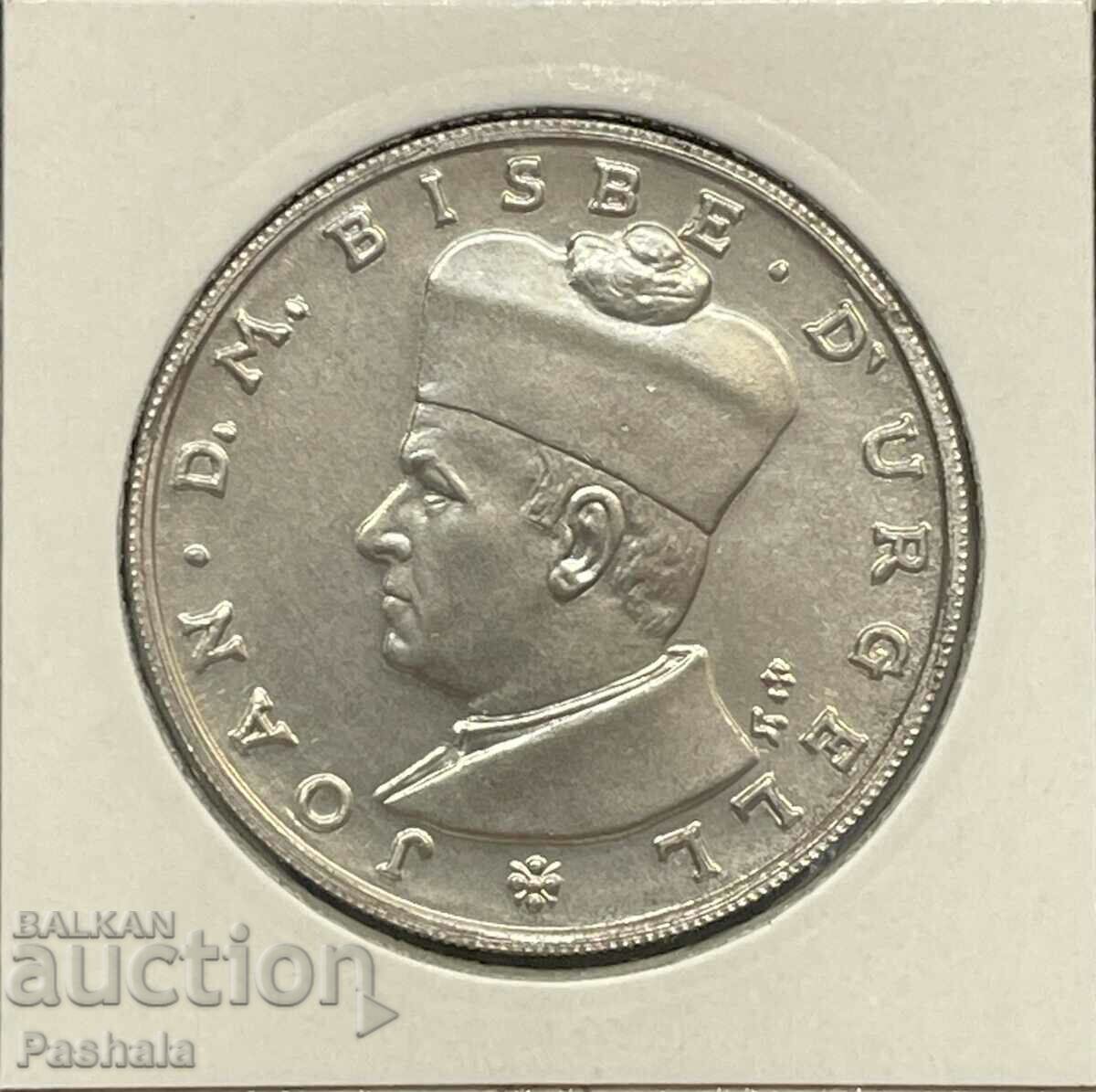 Andorra 25 dinars 1984. Rare. with price 120.00 BGN | € 61.36 Andorra 25 dinars 1984. Rare. with price 120.00 BGN | € 61.36
