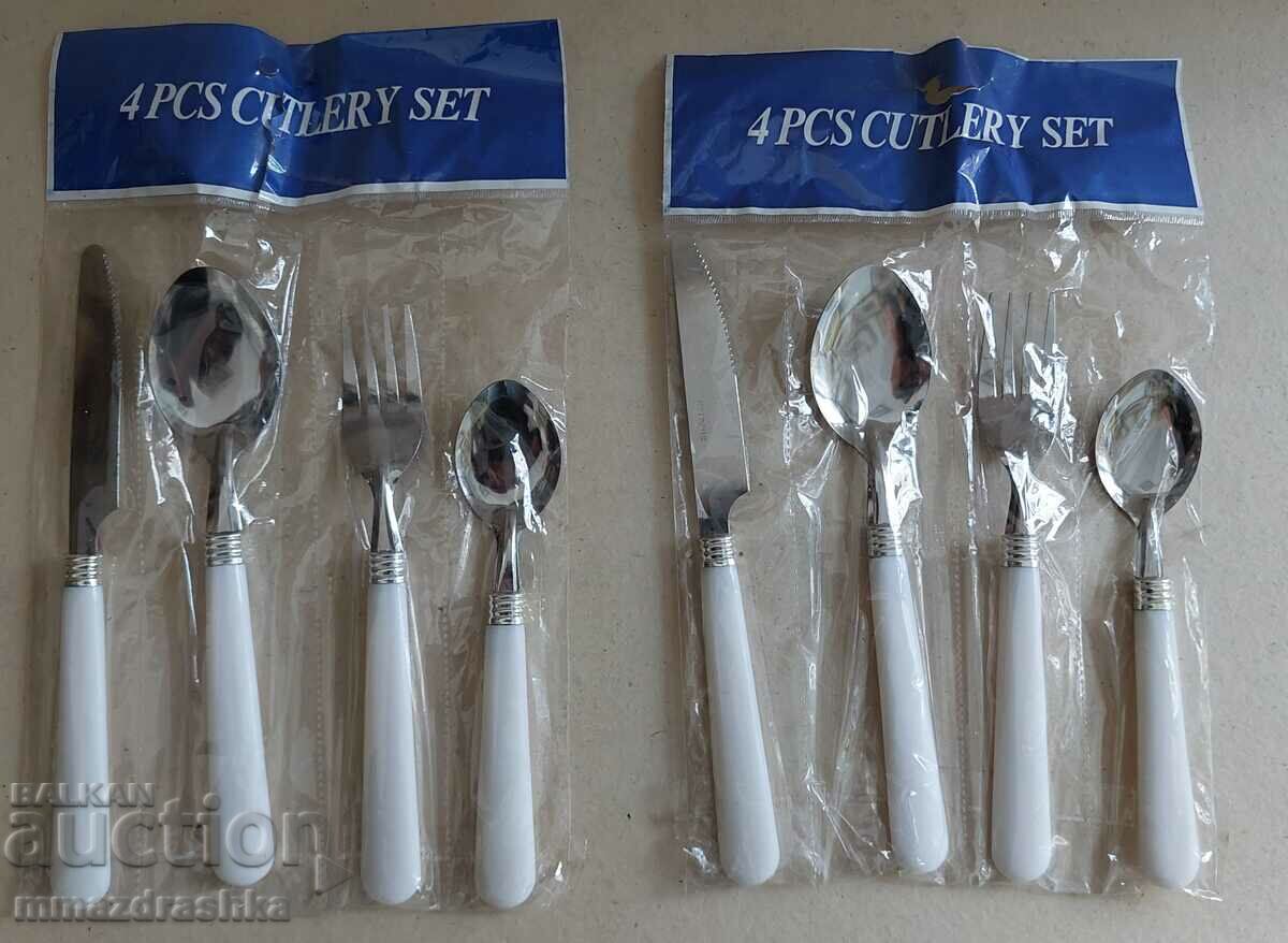 2 sets of utensils, new