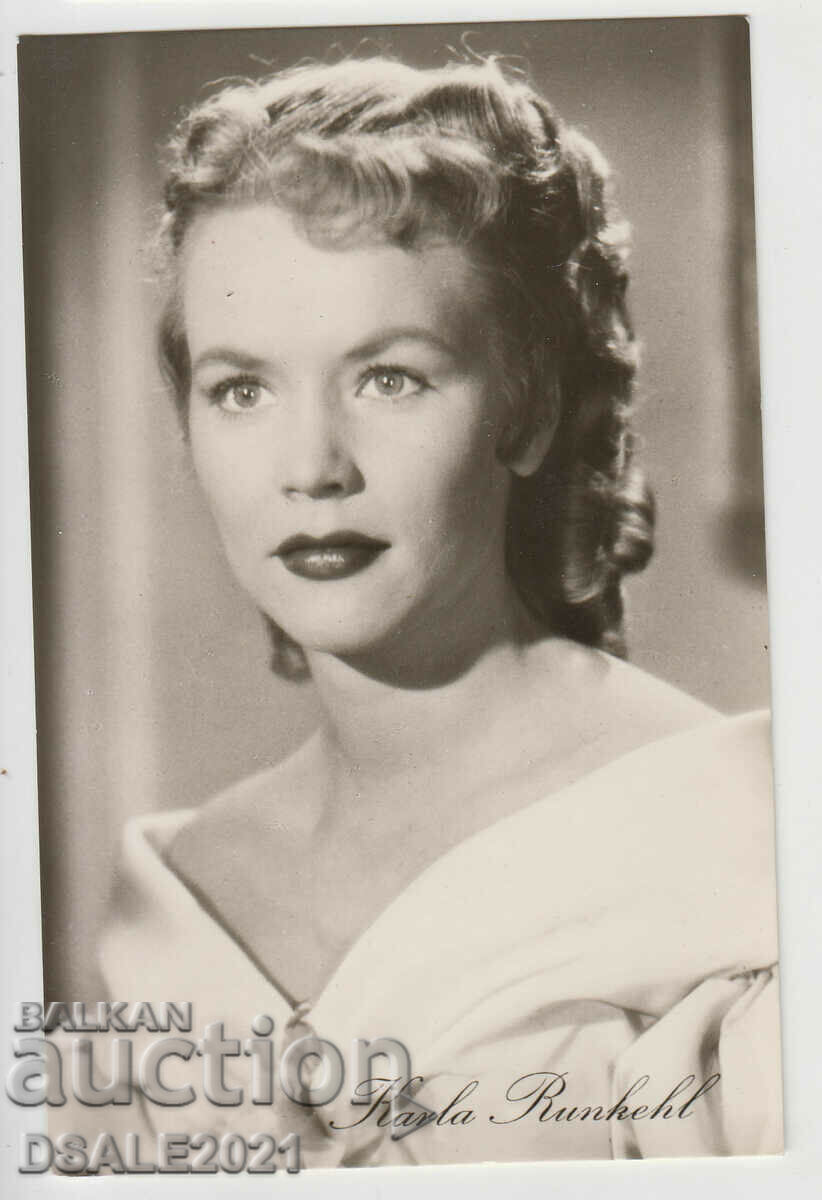 old Postcard actress KARLA RUNKEHL /24582