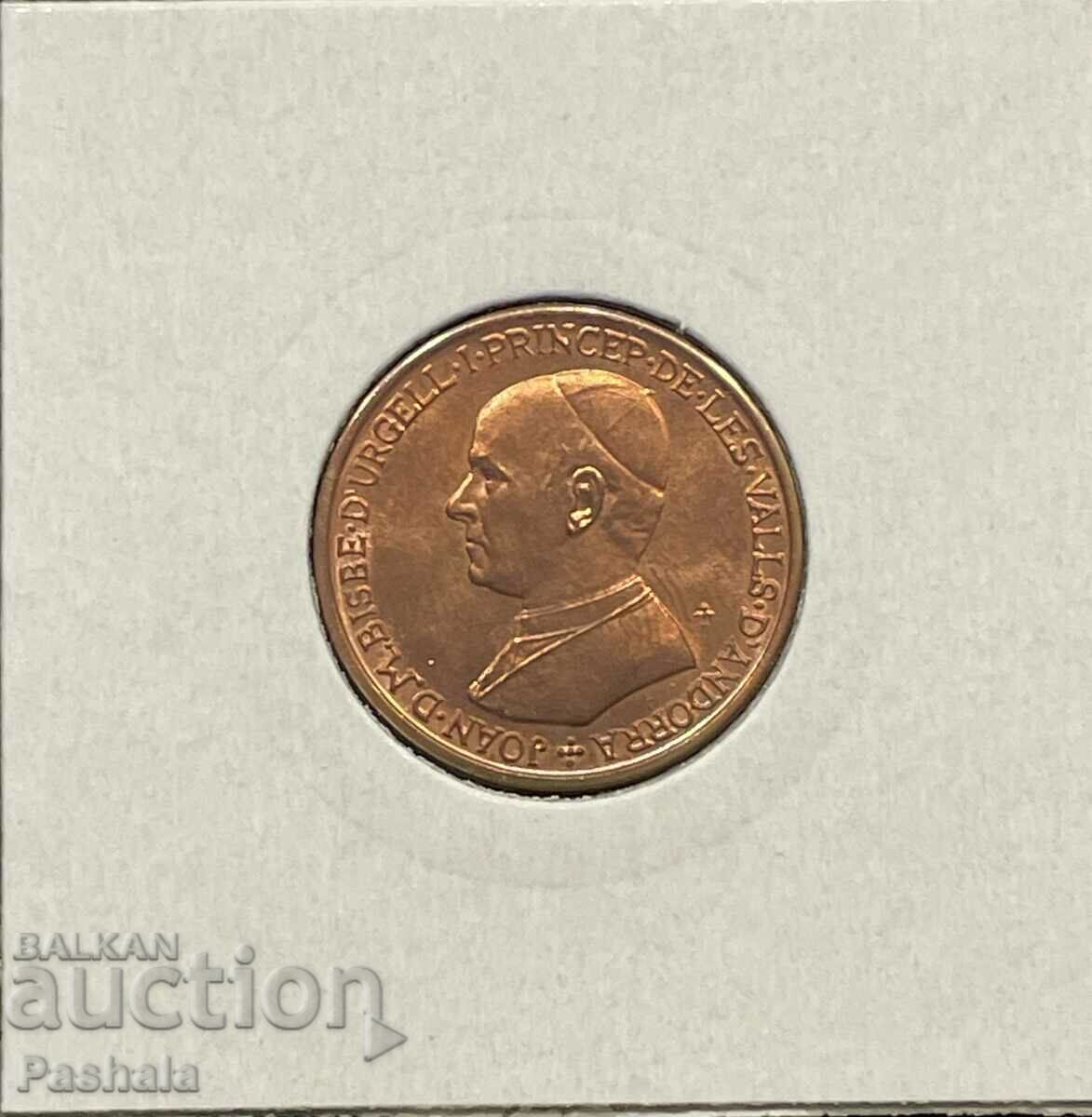 Andorra 25 centim 1986. Rare. with price 25.00 BGN | € 12.78 Andorra 25 centim 1986. Rare. with price 25.00 BGN | € 12.78