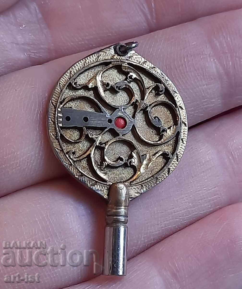 Antique pocket watch keys, handmade 19c.