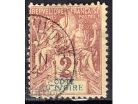 France/Cote D"Ivoire/AOF-1892-Colonial allegory, stamp