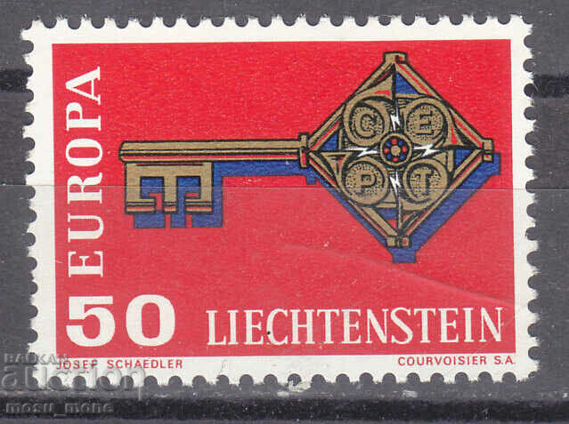 Europe SEP 1968 Liechtenstein