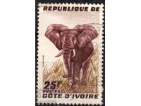 France/Cote D"Ivoire-1959-Regular-Elephant, γραμματόσημο