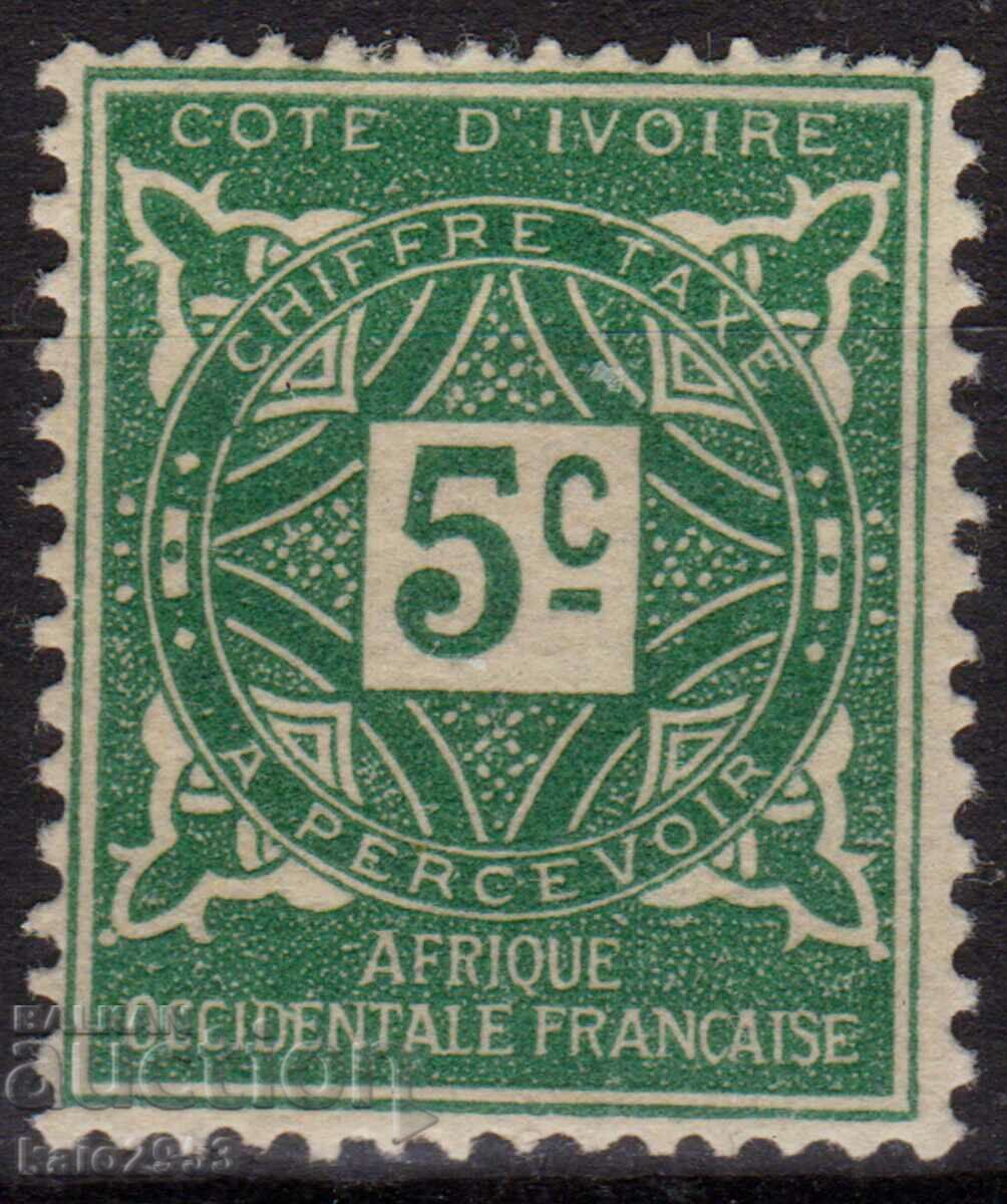 France/Cote D"Ivoire-1915-Additional-Ornament,MLH