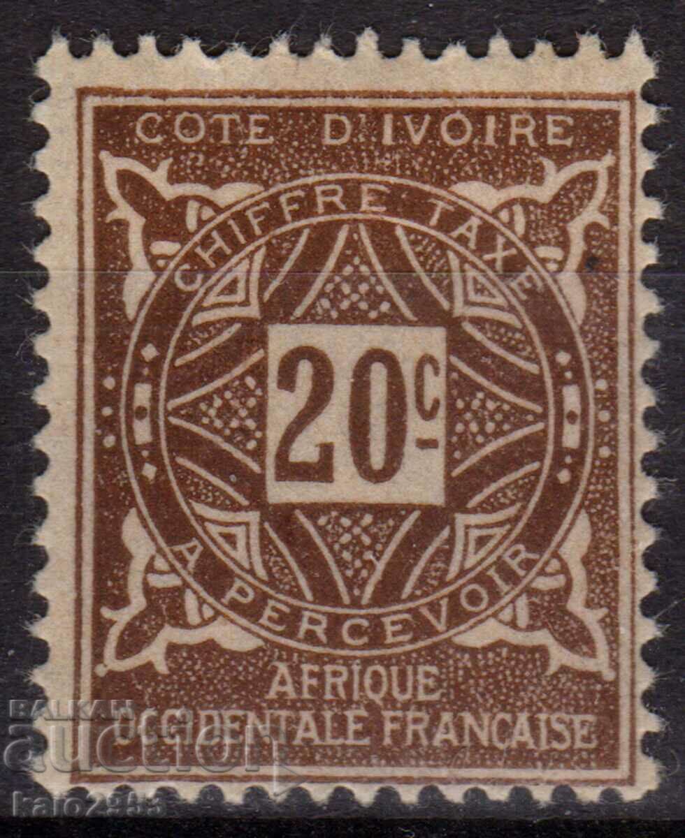 France/Cote D"Ivoire-1915-Additional-Ornament,MLH