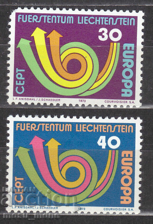 Europe SEP 1973 Liechtenstein Europe SEP 1973 Liechtenstein