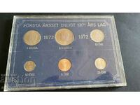 Set of coins Sweden 1972