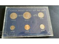 Set, set of coins Sweden 1972