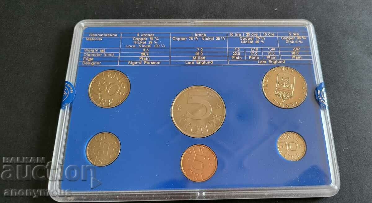 Set, set de monede Suedia 1983 cu preț 30.00 BGN | € 15.34 Set, set de monede Suedia 1983 cu preț 30.00 BGN | € 15.34