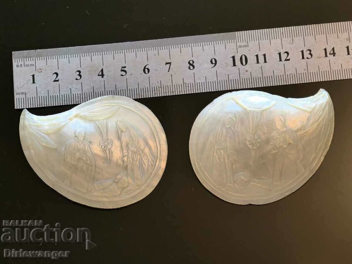 СЕДЕФЕНИ РЕЛИГИОЗНИ ПЛОЧКИ ЗА ПАФТИ - 6 СЕДЕФЕНИ РЕЛИГИОЗНИ ПЛОЧКИ ЗА ПАФТИ - 6